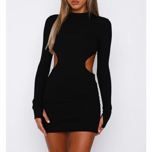 White Fox Break The Rules Long Sleeve Dress